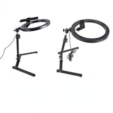 Imagem de Lazy Bracket Estrutura suspensa + anel de luz de 30 cm com controle re