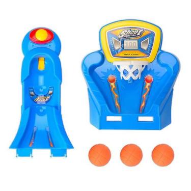 Imagem de Conjunto de basquete de mesa para crianças e adultos, brinquedo anti-s