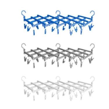 Imagem de Varal Premium Sanfonado 29 Prendedores Sortido - CLEAN TECH