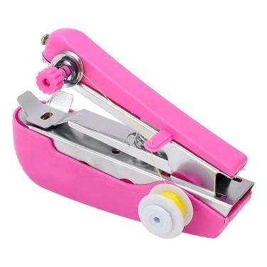 Imagem de Mini Máquina Costura De Bolso Portátil Reparo Ferramenta - Reparos Rápidos E Práticos rosa