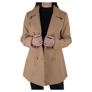 Imagem de Casaco Feminino Facinelli By Mooncity Marrom Kaqui - 610219-Feminino
