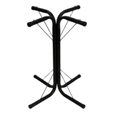 Imagem de Base Para Mesa Jantar Mia 75cm Industrial 4 Apoio Tampo De Vidro Madei