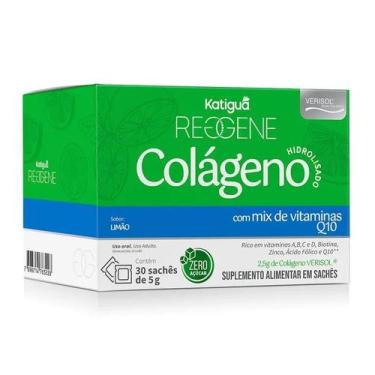 Imagem de Reggene Colágeno Verisol + Coenzima Q10 Sabor Limão Katiguá 30 sachês 