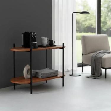 Imagem de Mesa Aparador Canela Compacta com 2 Níveis – Design Moderno e Funcional