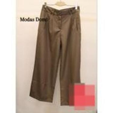 Imagem de Modas Domi Calça Pantalona Feminina Luis Twill Plus Size Bolsos Latera