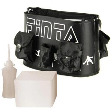 Imagem de Bolsa de Massagem 6 Bolsos c/ Isopor e Bisnaga Finta, Preto, Único, Un