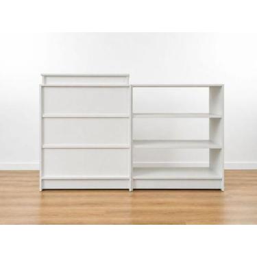 Imagem de Balcão Caixa E Expositor Vidro 100% Mdf Lojas E Comércios Branco - Sup