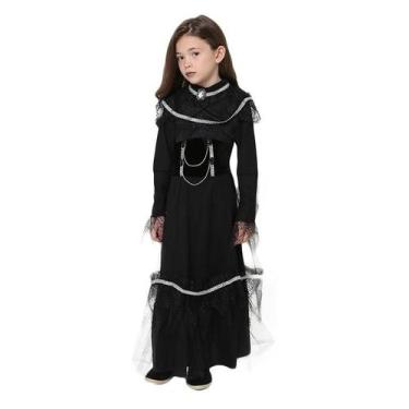 Imagem de Fantasia de Bruxa Feiticeira Vintage Halloween Infantil Feminina - Fan