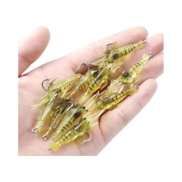Imagem de Isca Artificial De Silicone Em Forma De Camarão Luminosa, 10 PCS, Isca