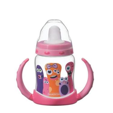 Imagem de Copo Infantil Tramontina Monster Baby 23784/140 Rosa
