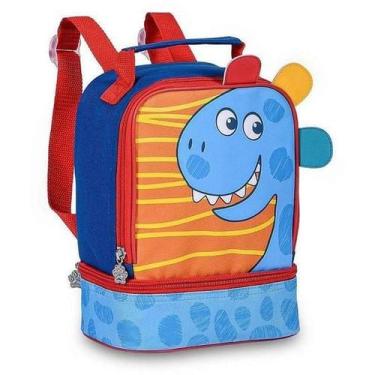 Imagem de Lancheira Térmica Infantil Pets  Dinossauro Clio CP24079L, Azul