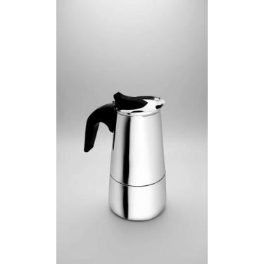 Imagem de Cafeteira Italiana 4 Xícaras Aço Inox Fogão - Congratulations Store