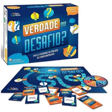 Imagem de Jogo Tabuleiro Verdade Ou Desafio Divertido Pais E Filhos - Pais & Fil