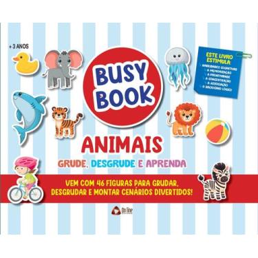 Imagem de Livro - Busy Book Animais Grude, Desgrude e Aprenda