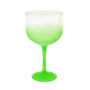 Imagem de Taça de Gin Acrílico Verde Neon e Branca Shelby 500mL