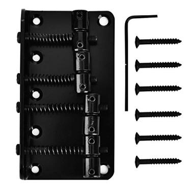 Imagem de Gotoh Bass Bridge preto, 4 cordas estilo vintage para baixo elétrico de 4 cordas, 3 cores para escolher (preto)