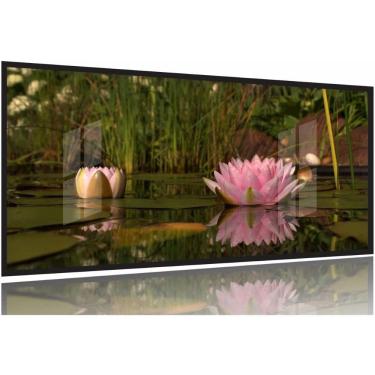 Imagem de Quadro Decorativo Flores Paisagens Natureza 130x60 Moldura Preta 2x2