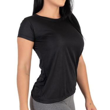 Imagem de Camiseta Dry Fit Feminina 100% Poliester Academia Corrida - Tok 10
