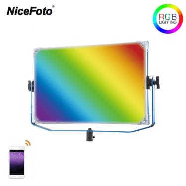 Imagem de Iluminador Painel LED NiceFoto TC-768II rgb Slim Video Light 160W Bicolor 2800K-9900K (Bivolt)