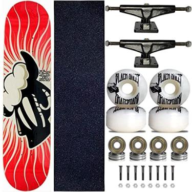 Imagem de Skate Profissional Completo Shape Black Sheep 8.0 Chamas