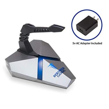Imagem de Suporte elástico para mouse gamer LOKI – Luzes LED RGB – Hub USB 3.0 com alimentação ativa – Slot para leitor de cartão micro SD – PC; Mac; Linux
