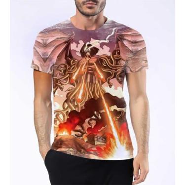 Imagem de Camisa Camiseta Tifão Mitologia Besta Zeus Olimpo Gaia Hd 8 - Estilo K