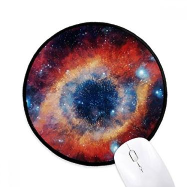 Imagem de DIYthinker Mouse pad colorido olho nebulosa universo padrão olho mousepad desktop escritório tapete redondo para computador