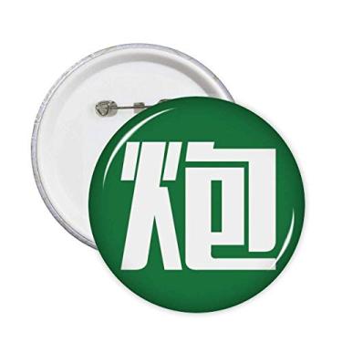 Imagem de Canhão Chinês Chinês Chinelo Broche Emblema Botão Acessório Decoração 5 peças