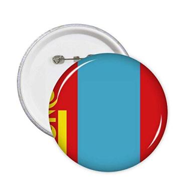 Imagem de Broche de bandeira nacional da Mongólia com bandeira asiática, 5 peças