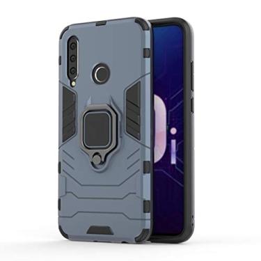 Imagem de YUNCHAO Caixa de telefone Case de proteção à prova de choque PC + TPU com suporte de anel magnético para Huawei Honor 10i capa para celular