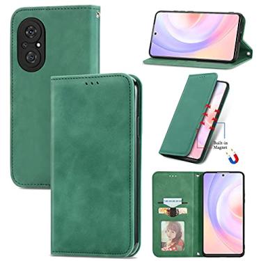 Imagem de HONGYAN Capa de telefone Para honra 50 SE Retro Skin Feel Business Business Horizontal Flip Leather Case com titular e slots de cartão e carteira e moldura fotográfica Capa protetora