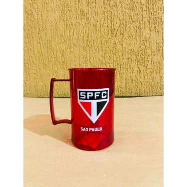 Imagem de Caneca Acrílica 450ml - São Paulo - Produto Oficial Licenciado - Brasf