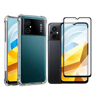 Imagem de kit Capa Anti Impacto e Película 3D Para Xiaomi Poco M5 4G