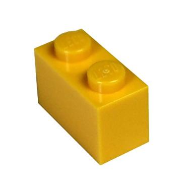 Imagem de LEGO Parts and Pieces: Bright Light Orange (Flame Yellowish Orange) 1x2 Brick x100