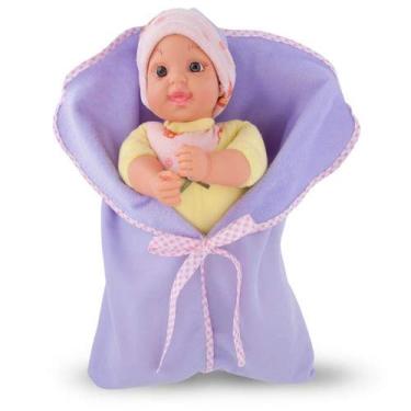 Imagem de Boneca My First Baby Amarela Com Cobertor 33 cm Antialérgica