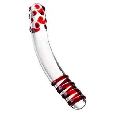 Imagem de Lovetoys Penetrador De Vidro Ondulado Vermelho - Coleção Transparente E Vermelho