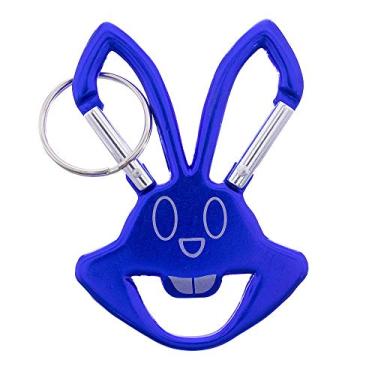 Imagem de Chaveiro Paracord Planet Laughing Rabbit – abridor de garrafa (pacote com 5, azul)