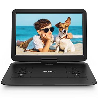 Imagem de DEVINC 17.9" Portable DVD Player with 15.6" HD Swivel Screen Support Multiple DVD CD Formats/USB/SD Card/Sync TV 6 Hours Rechargeable Battery Car Charger Remote Control Region Free