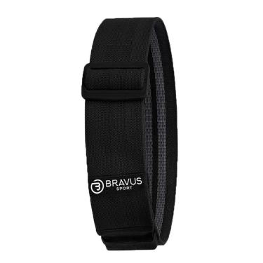 Imagem de Hip mini band super extra forte preta ajustável premium bravus