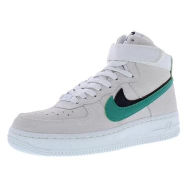 Imagem de Nike Tênis feminino Air Force 1 Hi SE, Summit Branco/Neptuno Verde-Branco, 34
