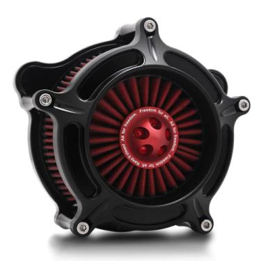 Imagem de Para harley davidson Sportster filtro de ar street road glide M8 softail dyna 103 107 entrada de ar Road King touring (OPS preto - vermelho - pico vermelho, modelo D: Softail 18up, Touring M8 17up)