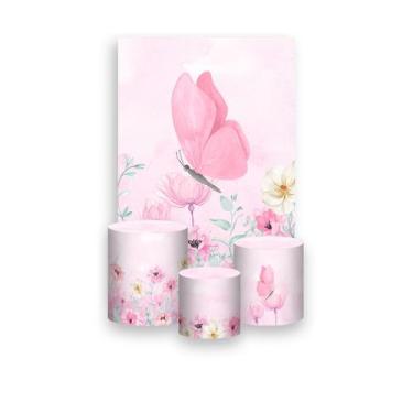 Imagem de Painel De Festa Vertical 1,50 x 2,20 + Trio De Capas Cilindro - Borbol