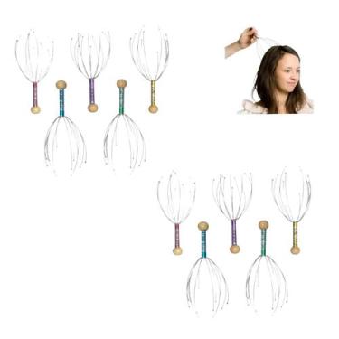 Imagem de Kit 10 Massageadores Capilar Coçador De Cabeça Cafune - Coisaria