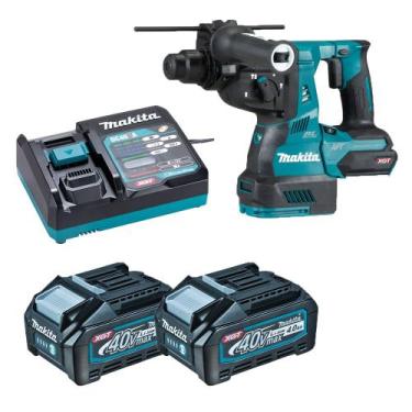 Imagem de Martelete Combinado 28mm 40V XGT HR001 2x 4.0Ah Makita 220v