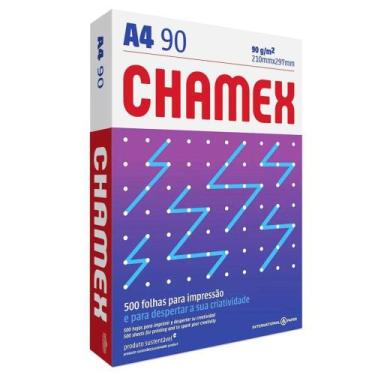 Imagem de Papel Sulfite A4 Chamex Super, 210 x 297mm, 90grs, Pacote 500 Folhas, 