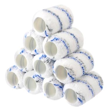 Imagem de Vesici 30 peças de capas de rolo de pintura de 10 cm para rolo de pintura conjuntos de rolos de pintura de microfibra capas de rolo de pintura para moldura de rolo de pintura doméstica kit de rolo de