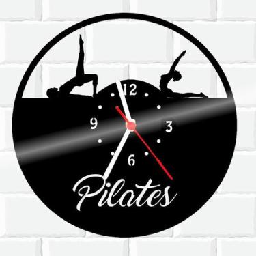 Imagem de Relógio De Madeira MDF Parede Pilates Academia - 3D Fantasy