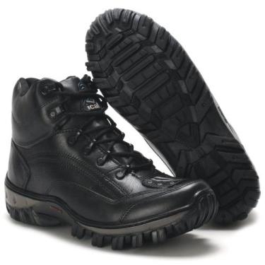 Imagem de Bota Masculina Preta Conforto Coturno Casual Cano Médio - Ical, Preto,