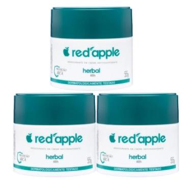 Imagem de Kit 3 Desodorante Em Creme Herbal 55G - Red Apple