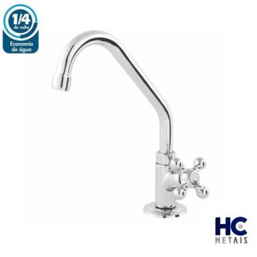 Imagem de Torneira Cozinha Bica Móvel Bancada Alta 1/4v C-33 1168 - HC METAIS